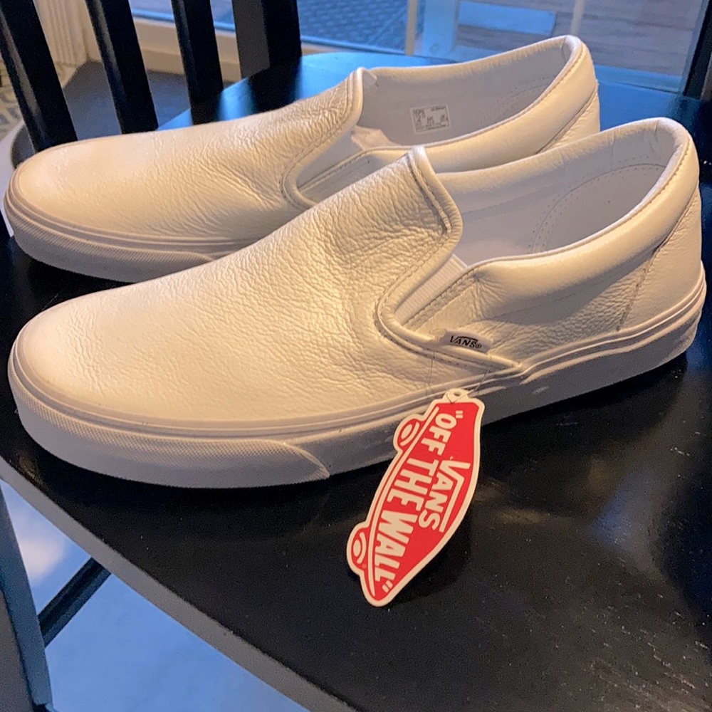 Men’s leather Vans size US 10
